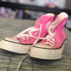 Pink Hightop Converse